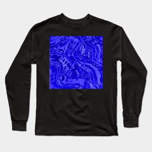 Bright Blue Psychedelic Long Sleeve T-Shirt